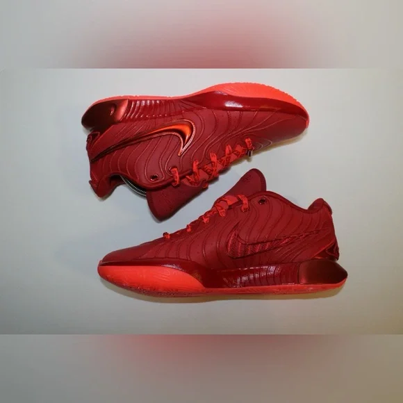 Nike Zoom LeBron XXI James Gang Bright Crimson Gym Red HF5951 600 Size 10 - Picture 9 of 11